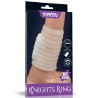 LV343114WHT Вибронасадка &quot;Vibrating Wave Knights Ring&quot;, Белый
