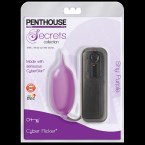 1093236 Вибромассажер яичко в силиконовой оболочке Penthouse Secrets Cyber Flicker, Shy Purple (1093236)