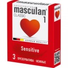 Masculan Sensitive plus презервативы 3шт/уп