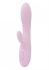 05500 Вибратор с клиторальным отростком Kiara, цвет пастельно розовый (SOLAR collection)