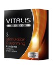 Vitalis Premium (3 шт) stimulation&amp;warming с согревающим эффектом презервативы