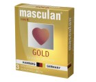 Masculan Gold презервативы 3шт/уп Золотого цвета