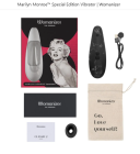Womanizer Marilyn Monroe Black Marble Бесконтактный клиторальный стимулятор