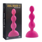 189021R Анальная цепочка Aphrodisia - Anal Beads - S, 10 режимов вибрации, перезаряжаемая, розовая