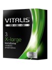 Vitalis Premium (3 шт) x-large увеличенного размера (ширина 57 мм) презервативы