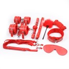 VS-BK10-Red Набор БДСМ-девайсов &quot;Vandersex&quot; Bandage Kits 10 предметов красный