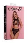 AME032BLK Комплект из лифа и трусиков с высокой посадкой Amor S/L черный