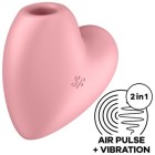 J2018-276-1 Вакуумно-волновой стимулятор клитора Cutie Heart, силикон, розовый