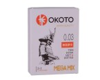 Okoto Mega Mix презервативы 2 тонких презерватива + 2 с точечной текстурированной поверхностью (Okoto)