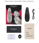 Womanizer Marilyn Monroe Black Marble Бесконтактный клиторальный стимулятор   (Womanizer)