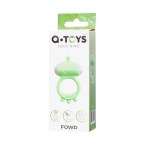 768032 Виброкольцо на пенис A-Toys by TOYFA Fowd, силикон, зеленое, д.2,6 см (768032)